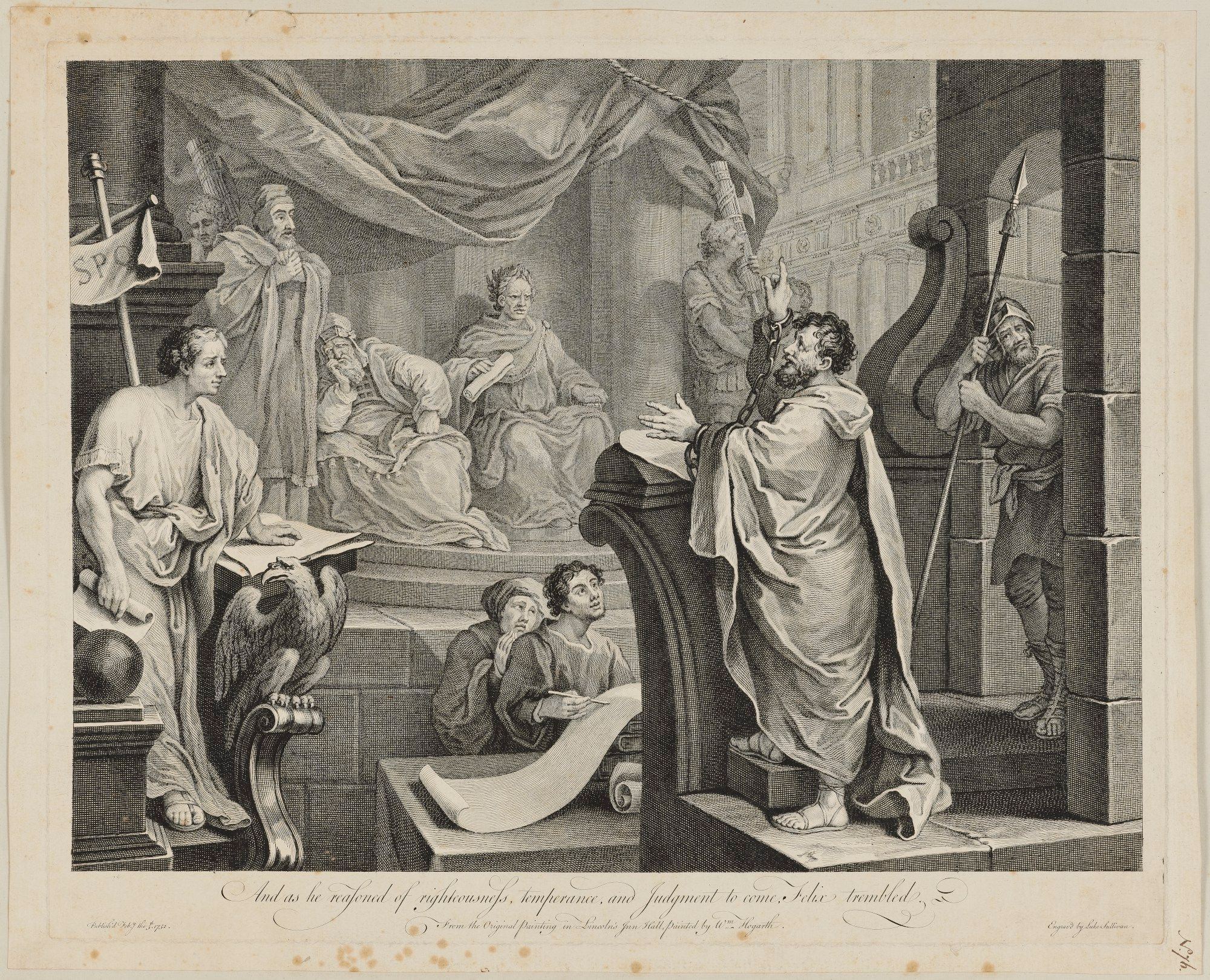 1768William Hogarth銅版画 Paul before Felix Paul Before Felix | Works of Art | RA Collection | Royal Academy