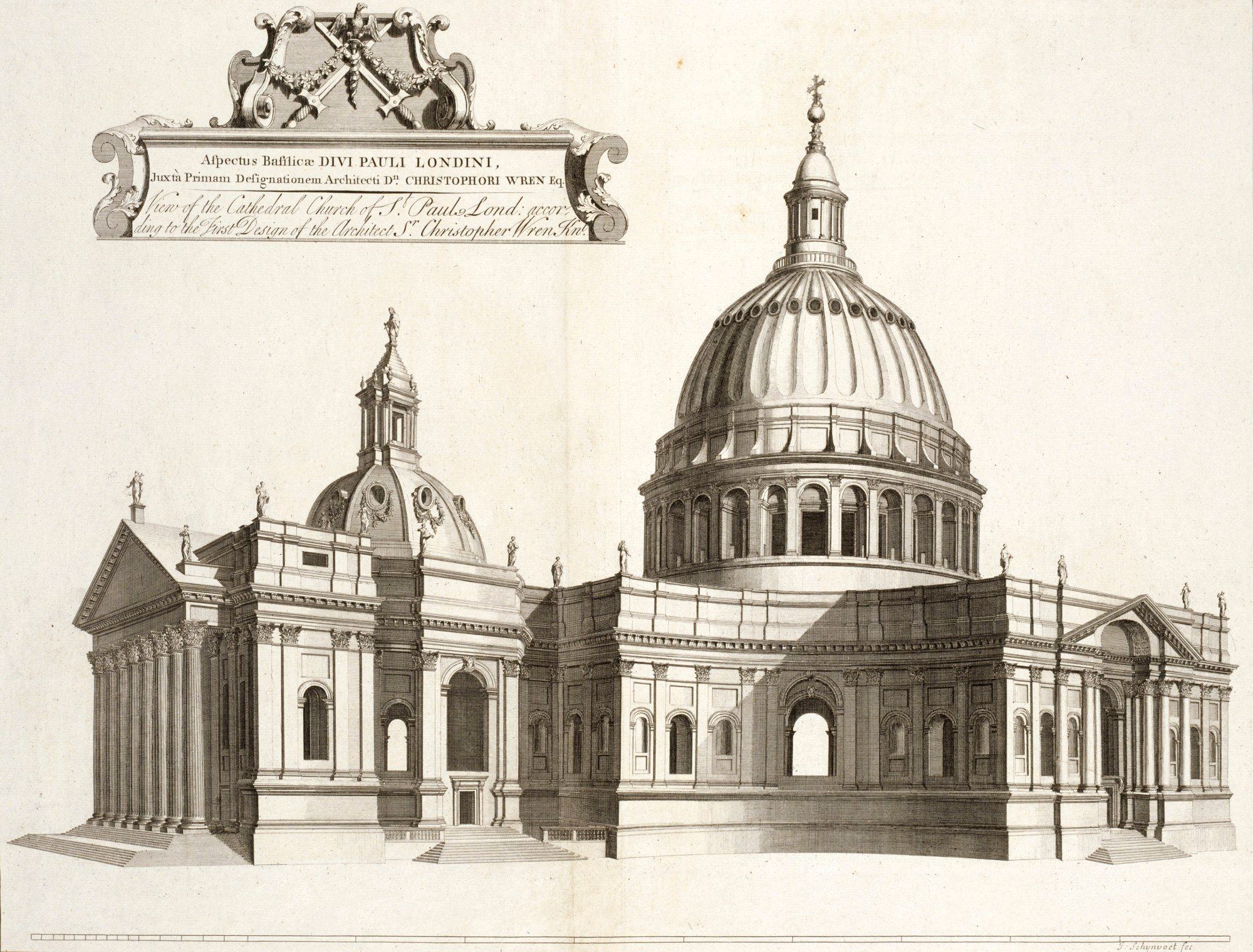 St Paul's Cathedral, London: perspective of the Great Model